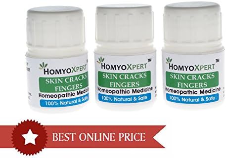HomyoXpert Skin Cracks Fingers Homeopathic Medicine For One Month