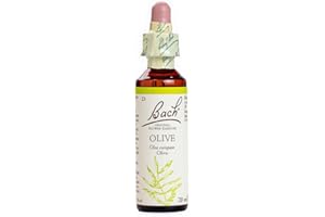 Bach - Flor de Bach Olive, Complemento Alimenticio, con Extracto de Flores de Olivo, Uva de Alc 27% Vol, Ayuda a Gestionar las Emociones Cuando Se Quiere Sentir Activo e Interesado - 20 ml