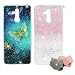 Produktbild 2X Handy Silikonhülle für Huawei Mate20 lite, Stoßfest Schutz Tasche Weich TPU Gel Bumper Etui Dünn Cover Case (Schmetterling Marmor) Kratzfest Anti Fingerabdruck, mit 2 Tier Kable