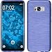 Produktbild PhoneNatic Case für Samsung Galaxy S8 Hülle Silikon lila brushed + flexible Folie