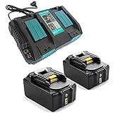 2pcs Makita akku kompatibel BL1860;BL1850;BL1840;BL1830;BL1815; 195445-6