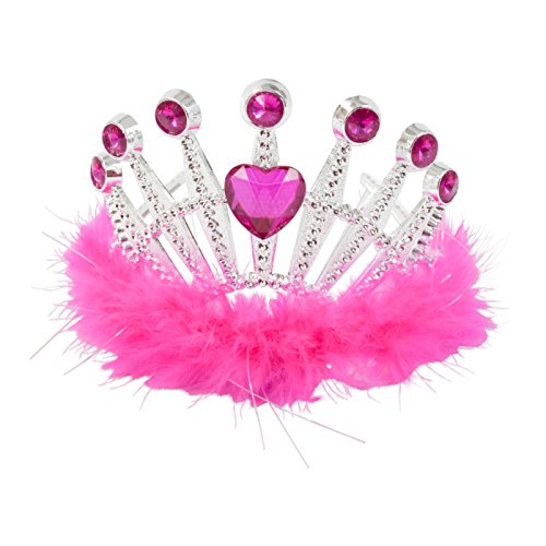 Imagen 2 de Lucy Locket - Tiara joya de la corona para niñas 3 - 8 años, color fucsia