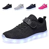 Material calificado: los zapatos ByBetty LED tienen una parte superior de tejido de punto y una suela de goma antideslizante, cómoda y segura, adecuada para la primavera, verano, otoño e invierno. Es resistente a la intemperie, se puede usar en clima lluvioso, pero no puede empaparse en agua. Por favor, preste atención al mantenimiento.