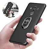 Coque Huawei Mate 10 Pro avec anneau de métal, EINFAGOOD 360 degrés rotation Huawei Mate 10 Pro couverture pour voiture montage, Soft TPU couverture protection caméra, antichoc, étanche, anti-transpiration, anti-empreintes digitales