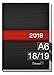 Produktbild Chäff-Timer mini A6 Kalender 2018/2019 [schwarz-rot] 18 Monate Juli 2018-Dezember 2019 - Terminkalender mit Wochenplaner - Organizer - Wochenkalender