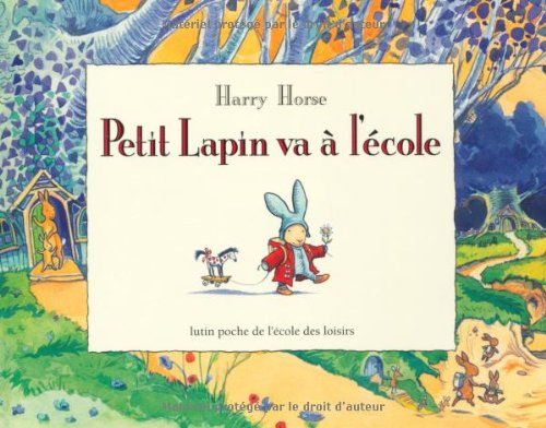 petit lapin va à l'école