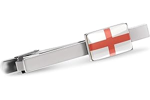CUFFS 'N' COLLARS "English Passion" Tie Bar Clip (England flag tie clip)