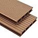 Produktbild vidaXL WPC Terrassendielen Hohlkammer 10m² 2,2m 25mm Teak Komplettset Diele