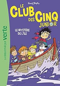 Couverture du livre de Le Club des Cinq Junior, tome 2 : Le mystère de l'île