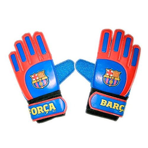 FC BARCELONA- Guantes de Portero, Infantil- Talla 3