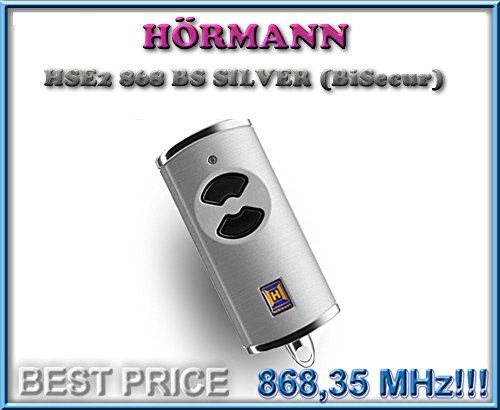 Preisvergleich Produktbild Handsender HÖRMANN HSE2 BS 868 silber , 868,35 Mhz