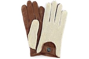 BUSINESS SQUARE BS Fahrhandschuhe aus weichem Leder, ohne Futter aus Baumwollhaken am Rücken, atmungsaktiv, Vintage-Stil, mit Druckknopfriemen, für Auto, Fahrrad, Motorrad