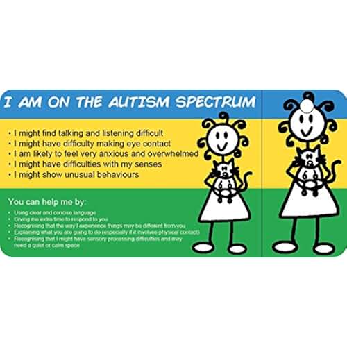Amazon.co.uk autism alert card