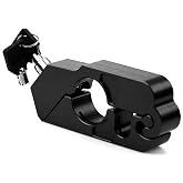 Hobimtek Metal Motorcycle Lock Handlebar Type Engine Lock Unbreakable Waterproof Black