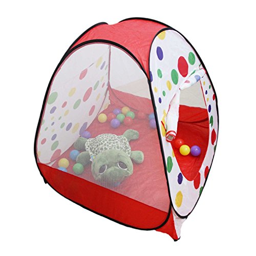 YIMANâ„¢ Large Portable and Durable Polka Dot Kids Playpen Ball Pit Indoor and Outdoor Easy Folding Play House Children Toy Play Tent for Kids (Capping tent)
