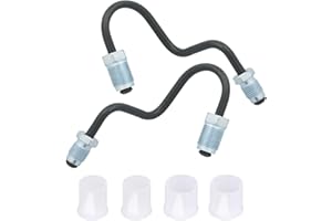 Wjelet 2PCS Car Rear Brake Pipes, Car Brake Hoses 100mm Compatible with V-W Golf Mk5 Mk6 Passat CC B6 Beetle Touran Au-di A3 TT 1K0611763E 1K0611763F