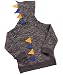 BABYTOWN Baby Boys 100% Cotton Dinosaur Hoody Zipper Dino Hoodie Top Gift (12-18 MONTHS 86CM, CHARCOAL)