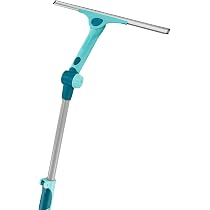 Raclette à Vitre Professionnelle Avec Manche Télescopique 200cm - Nettoyage Fenêtres Hautes 3-en-1