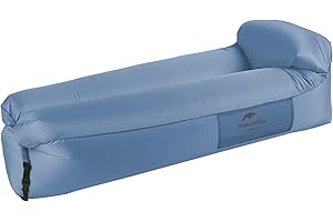 ‎NATUREHIKE Naturehike Aufblasbarer Liegesessel, Wasserdichtes Aufblasbares Sofa mit Tragbarem Rucksack, Aufblasbares Bett für Reisen, Camping, Pool (Blau)
