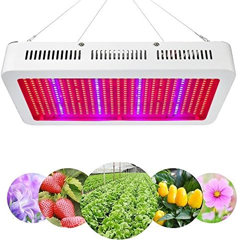 LED Plant Lamp XJLED 600W LED Plant Light Full Spectrum 2835 SMD Plant Growth Lamp Plant Light Bulbs Indoor Garden Plant Grow Light Pendant Light for Indoor Plants Flowers and Vegetables (600 Watt)