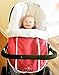 Wallaboo Footmuff Faux Suede and Soft Shearling - Newborn up to 12 Months, Warm Red