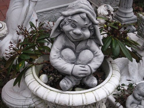 Zwerg Gnom Troll Wichtel 01 EMA 30 cm ca.12,5 kg Frostfest Stein Nr.172 - 5
