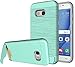 Produktbild Hard Case Neu Tasche ISENPENK Für Samsung Galaxy A3(2017) Hülle [Grün] Muster 2-In-1 Mit Stand vorne und hinten Ultra Slim Back Cover Schutzhülle Wasserdicht Stoßfest Handyhülle Case