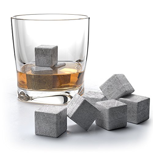 Whisky Steine – Kühlen Ihr Getränk Ohne Zu Verwässern – Wiederverwendbare Kühlsteine Aus Granit – Perfekt Für Alkoholische Getränke Und Jedes Andere Getränk – Premium Bar Zubehör – 8 Würfel In Holzbox - 2