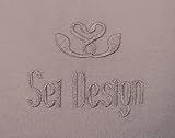 Sei Design® Bezug für Seitenschläferkissen in S-WELLE-Design 40×130 cm, Satinstoff mit Reißverschluss und aufgesticktem Logo. (Taupe) - 3