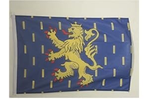 AZ FLAG Drapeau Franche-Comté 150x90cm - Drapeau Franc-Comtois - Province 90 x 150 cm Spécial Extérieur - Drapeaux