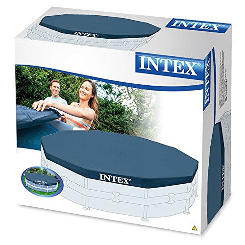 Intex Abdeckplane für Metal Frame Pool, schwarz, Ø 366 cm, Überhang 25 cm - 4