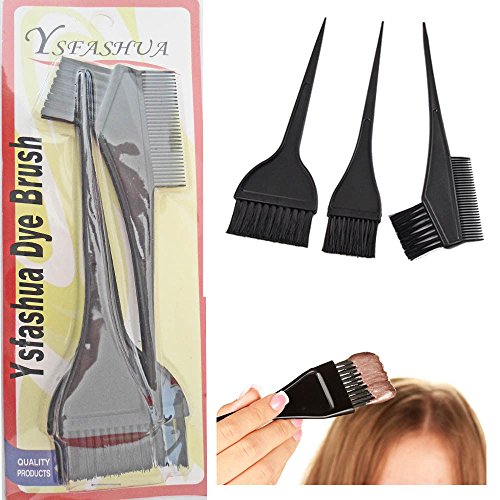 3 PC Hair Dye Brush Styling Dressing Tint Color Bleaching Salon Applicator