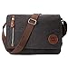 Produktbild Gibgas Umhängetasche Herren Laptoptasche Schultasche Schultertasche Arbeitstaschen für Herren Damen 14’’ Laptop A4 Ordner Arbeit Uni Reise Sport  (Schwarz)