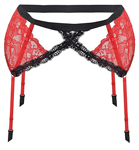 Preisvergleich Produktbild Lady-Mode Strapse-Gürtel 30 Rot (S - 2XL) (2XL)