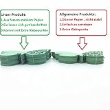 ElecMotive 50Tlg Schmetterling Tischkärtchen Wandsticker Namenskärtchen Platzkarte Namensschild für Hochzeiten Feste Partys (Weiß) - 6