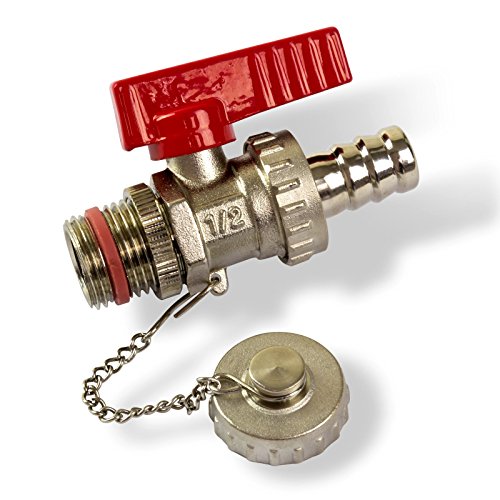 Stabilo-Sanitaer Kleiner KFE Kugelhahn 1/ 2 Zoll DN15 Kesselablassventil Ablasshahn Ablassventil Kugelventil Absperrventil Druckkessel