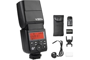 Godox v350s Compact Size 2.4G Wireless Speedlite Master/Slave Camera Flash TTL 1/8000s HSS Built-in 2000mAh Li-ion Battery for Sony A77II/a7rii/A7R/A58/A99/ilce6000l/A77II/RX10/A9