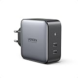 UGREEN Nexode 100W USB C Laddare USB C Charger 2-portars PD-Strömadapter med PPS GaN kompatibel med MacBook Pro/Air M2, iPhon