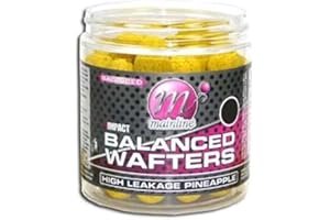 Mainline Baits HIGH IMPACT™ BALANCED WAFTERS 15mm 250ml TUB (High Leakage Pineapple)