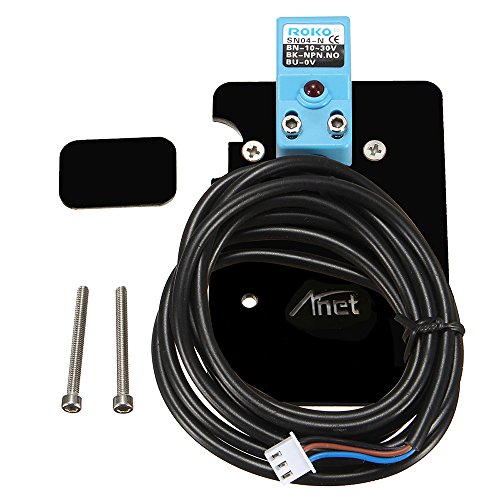 Aibecy Verbessert 3D Drucker Automatische Nivellierung Sensor Induktiv Näherungssensor, Erhitzt Position Einstellbar mit Montageplatte & Schrauben für RepRap Prusa DIY 3D Drucker Zubehör - 8