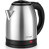 Milton Rapid Electric Kettle 1.8L | 1500 Watts | Stainless Steel Hot Water portable Electric Kettle for Home, Office | Auto S