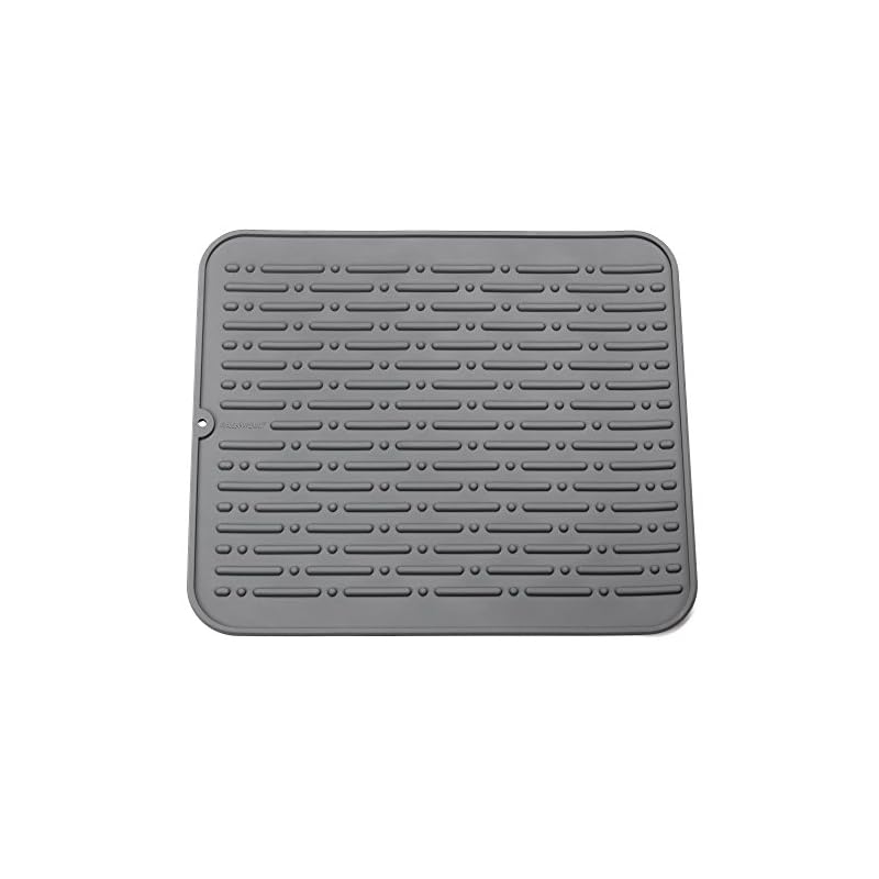 Extra Große Silikon Abtropfmatte 43x33cm - Spülbecken Matte In Grün