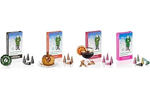 CROTTENDORFER Crottendorf oryginalne kadzidełka kadzidłowe - 4 rodzaje w jednym zestawie - różne zapachy (rud świąteczny, BM, magia kominka, cynamon)