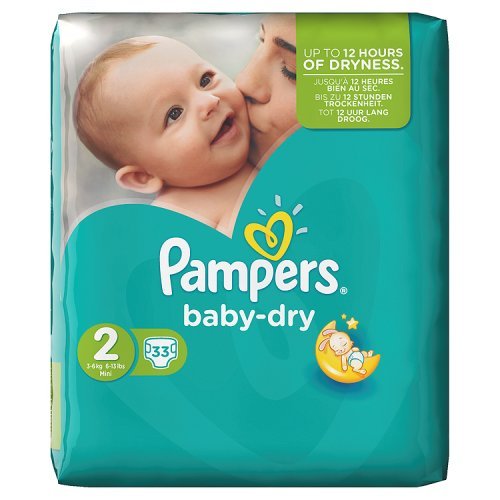 Preisvergleich Produktbild Pampers Baby Dry Windeln Windeln Carry Pack - Größe 2 (Mini), 33 Windeln