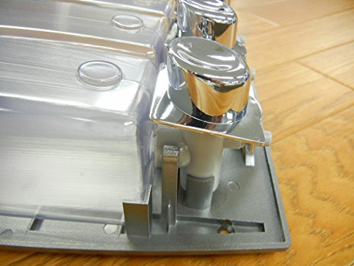 Wenko 21807100 3-Kammer Seifenspender Varese Platin matt, Fassungsvermögen 0,45 L, Kunststoff, 19 x 25 x 8 cm - 4