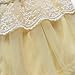 EFE Baby Infant Girls Lace Tutu Party Dress Princess Wedding Clothing Light Yellow 12-18 Months