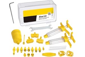 Jooheli Kit de Purge de Frein pour Vélo,Kit de Purge d'huile Minérale de Frein Hydraulique de Vélo,Outils de Réparation de Frein de Vélo pour Vélo Shimano,Magura,Tektro,SRAM