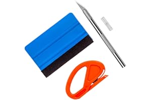 Ewrap Vinyl Wrap Install Tool Window Film Tint Application Kit Craft Tool Wallpaper Tool with Vinyl Squeegee, Vinyl Trimming Tool for Film Vinyl Wrapping, Craft Works, Window Tinting