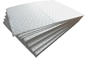 IT`SYOUR+ Premium XXL Ölsaugtücher, Ölbindematte für Werkstatt, Garage und Oldtimer - 20 Stück - ca. 40 x 50 x 0,5 cm groß - Extra dicke Ölsaugmatte mit praktischer Perforierung