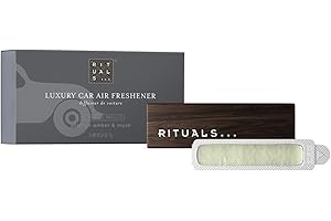 ‎RITUALS RITUALS Parfüm Homme Auto Lufterfrischer – Duft mit Amber und Moschus – Elegante Holzhalterung – 6 g